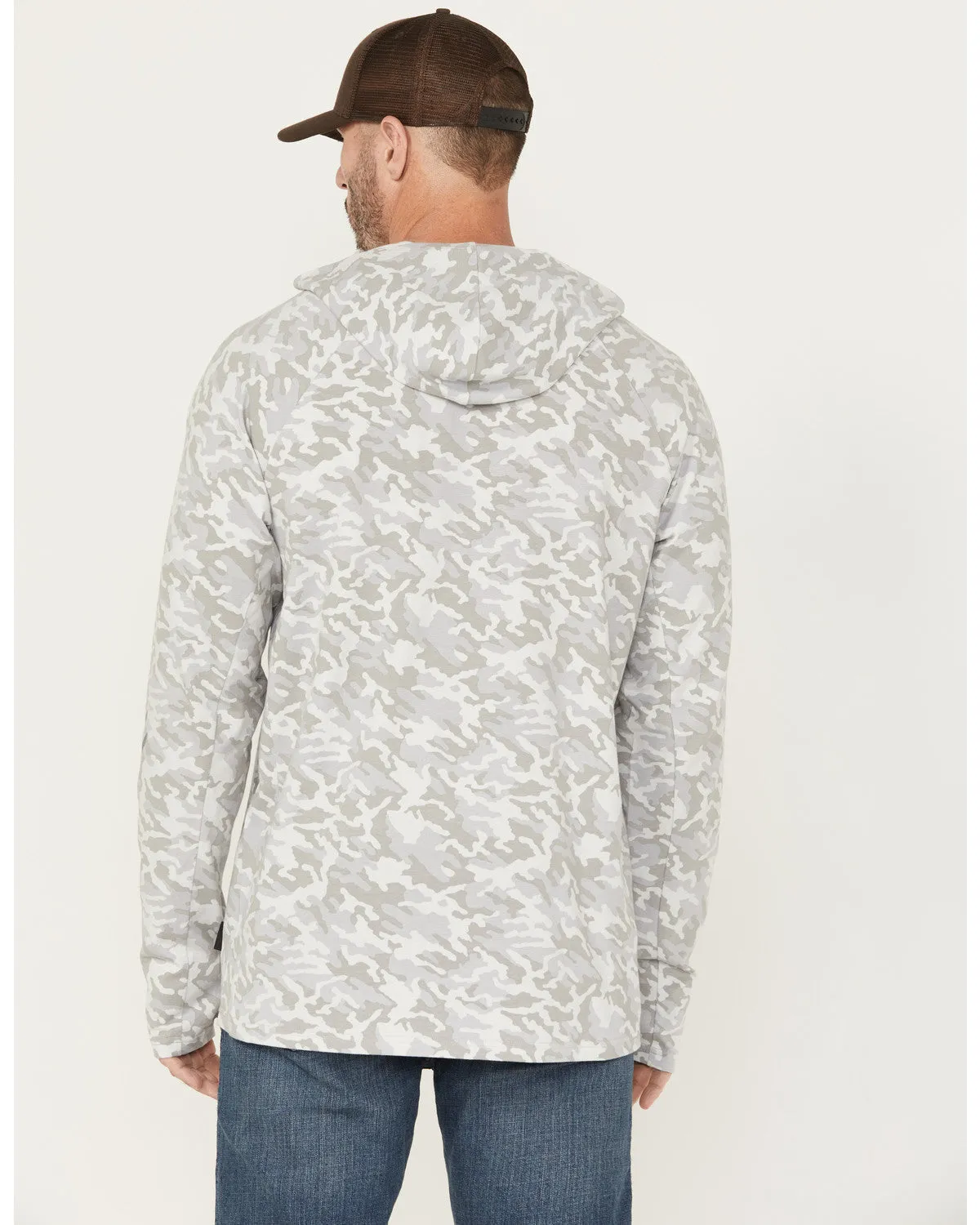 Men's Sundown Camo Print Hooded Work Shirt