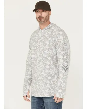 Men's Sundown Camo Print Hooded Work Shirt