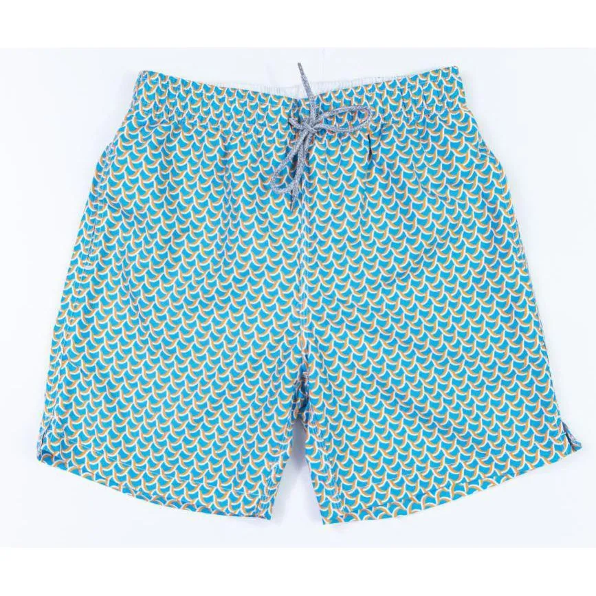 Men's Swim Trunks - Swirl Print