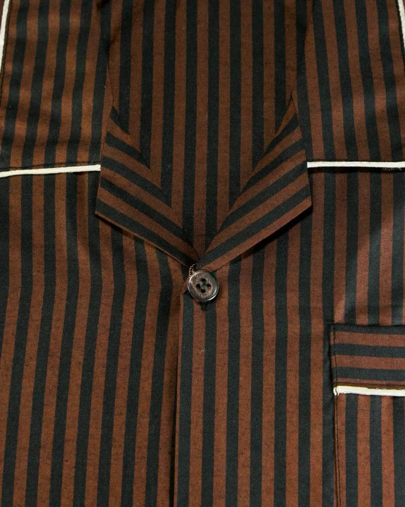 Mens Wedding Nightdress - Striped Design Nightwear By Hy-Brow Plus High Classic
