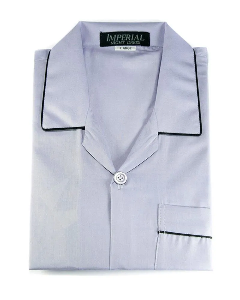 Mens Wedding Nightwear - Plain Design Nightdress By Hy-Brow Plus High Classic
