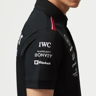 Mercedes AMG Petronas F1 Team Official Merchandise 2023 Team Driver Polo Shirt-Black