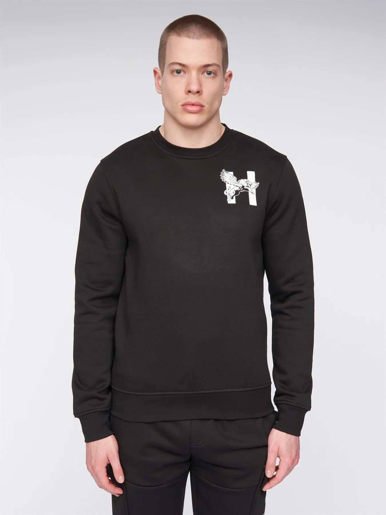 Morehen Crew Sweat Black