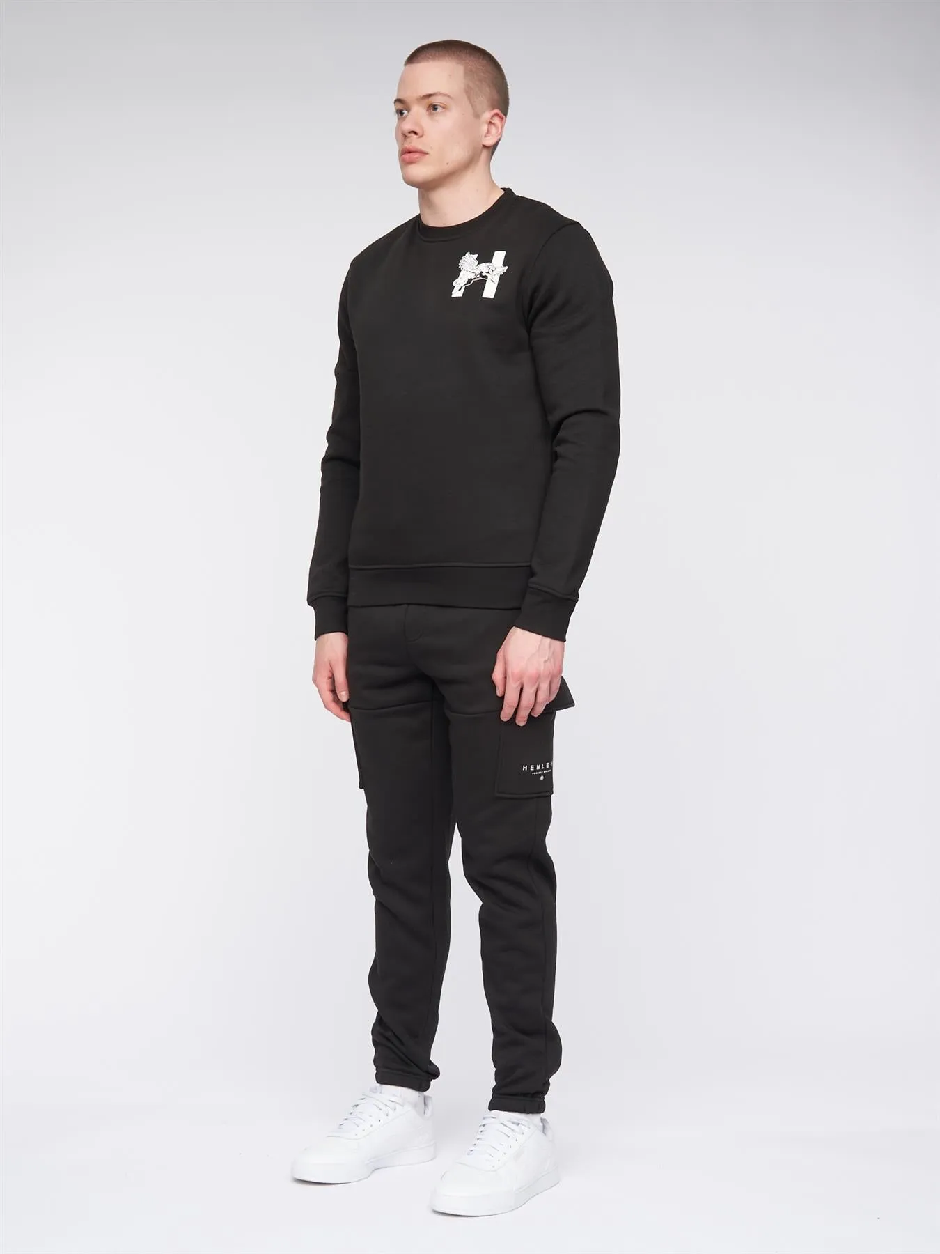 Morehen Crew Sweat Black
