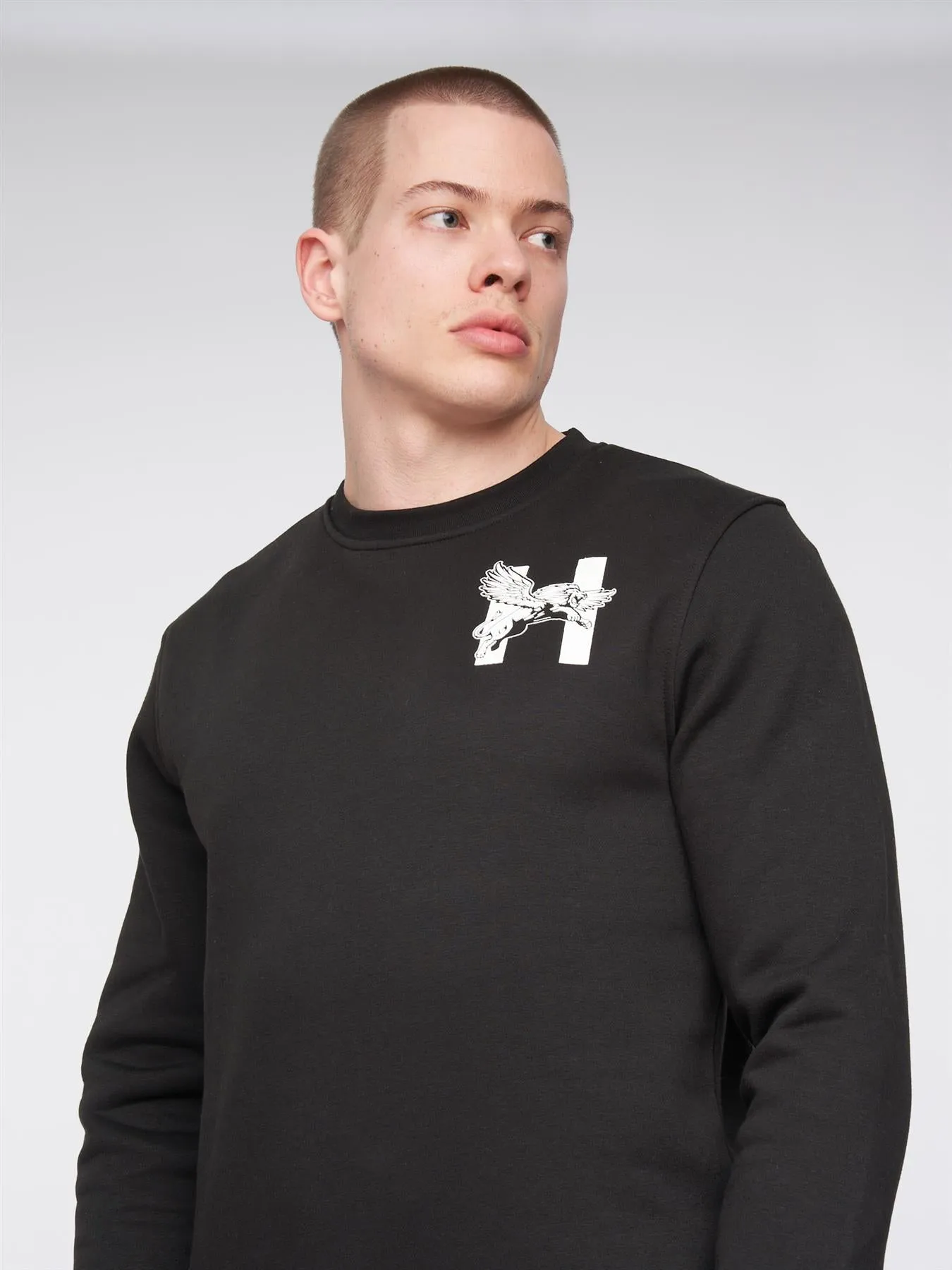 Morehen Crew Sweat Black