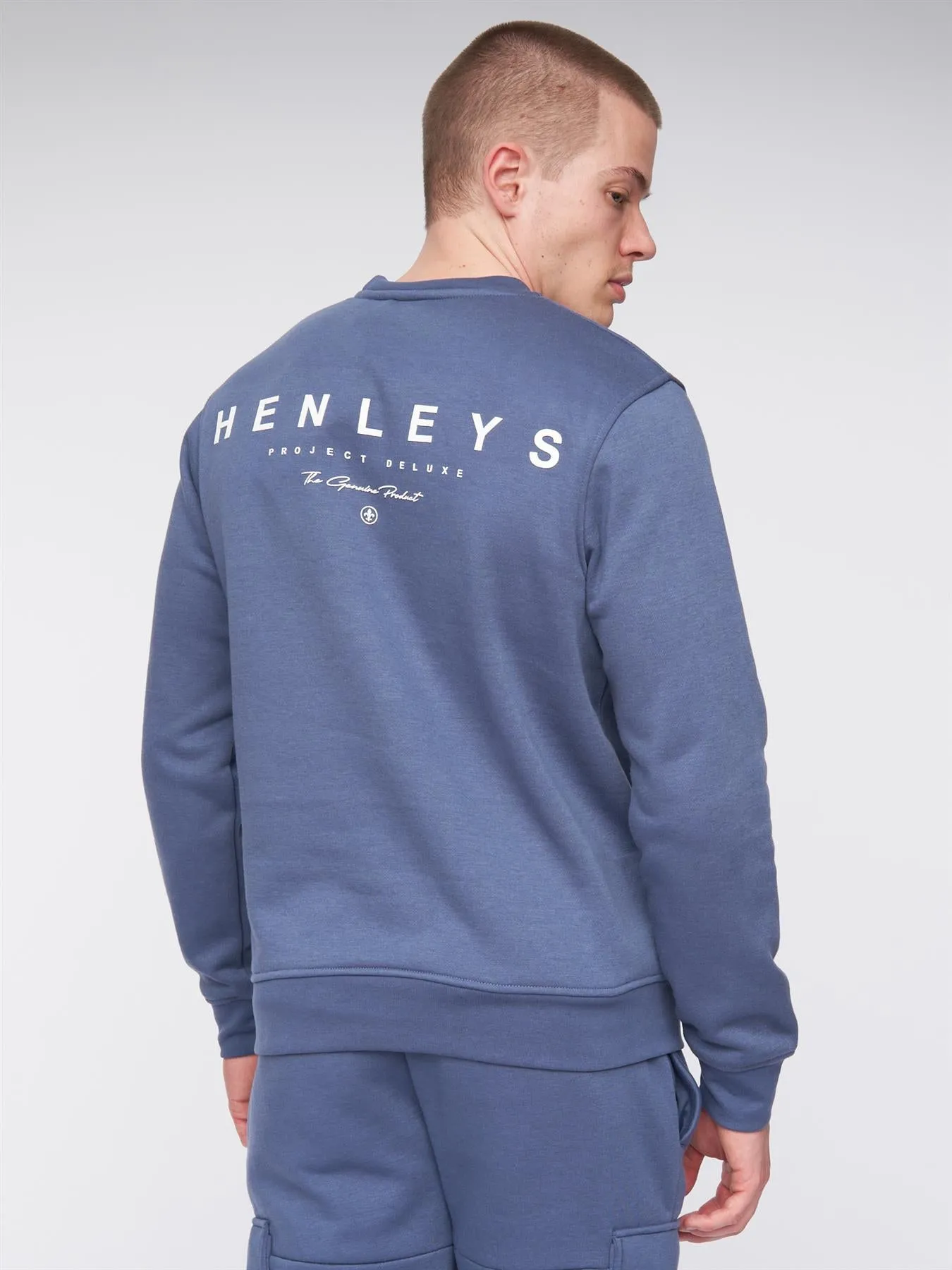Morehen Crew Sweat Deep Blue