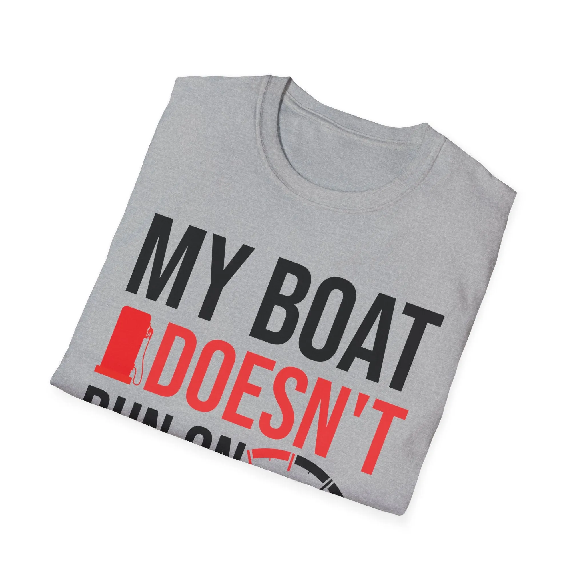 My Boat Doesn't Run on Thanks Funny Boating Vintage Sarcastic T-Shirt