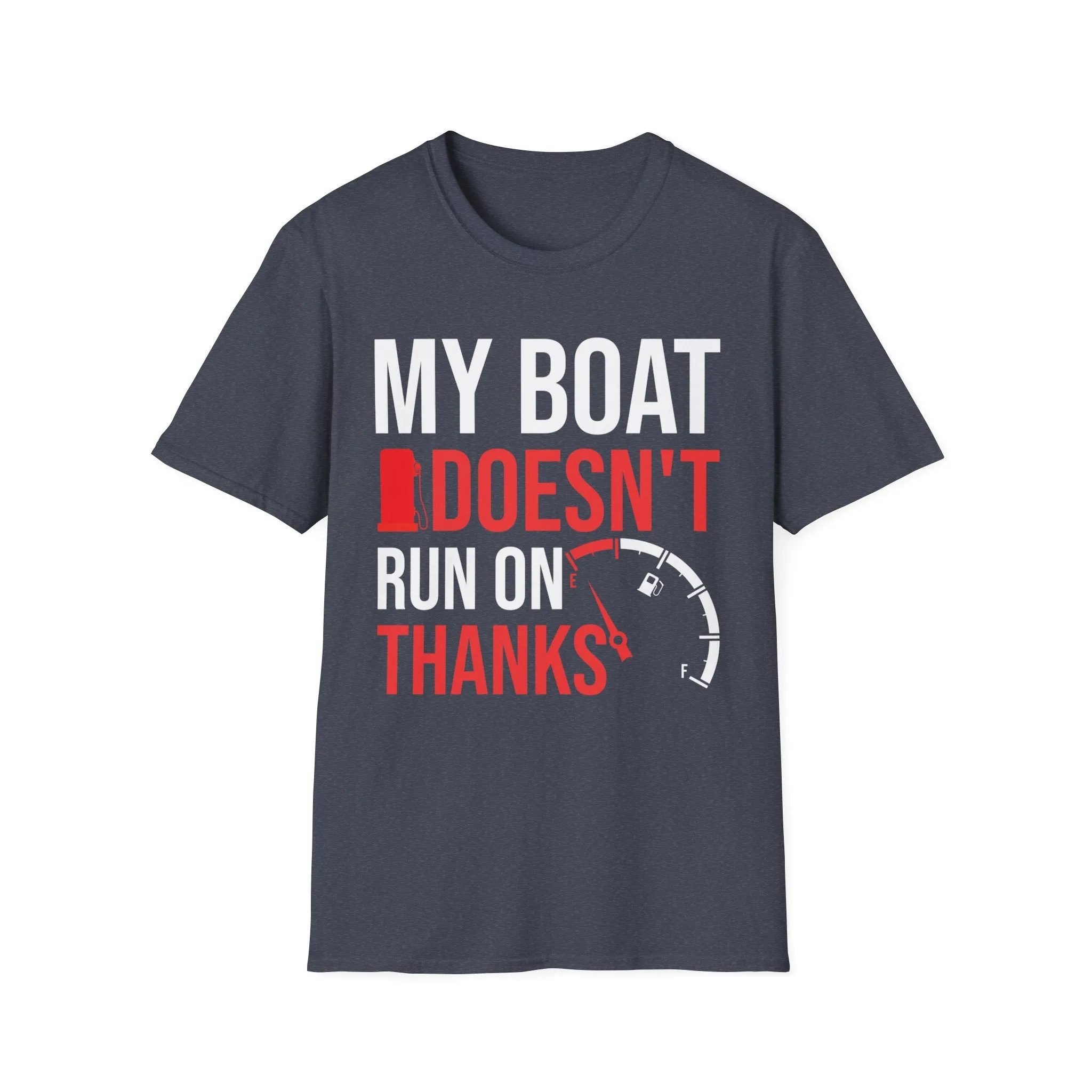 My Boat Doesn't Run on Thanks Funny Boating Vintage Sarcastic T-Shirt