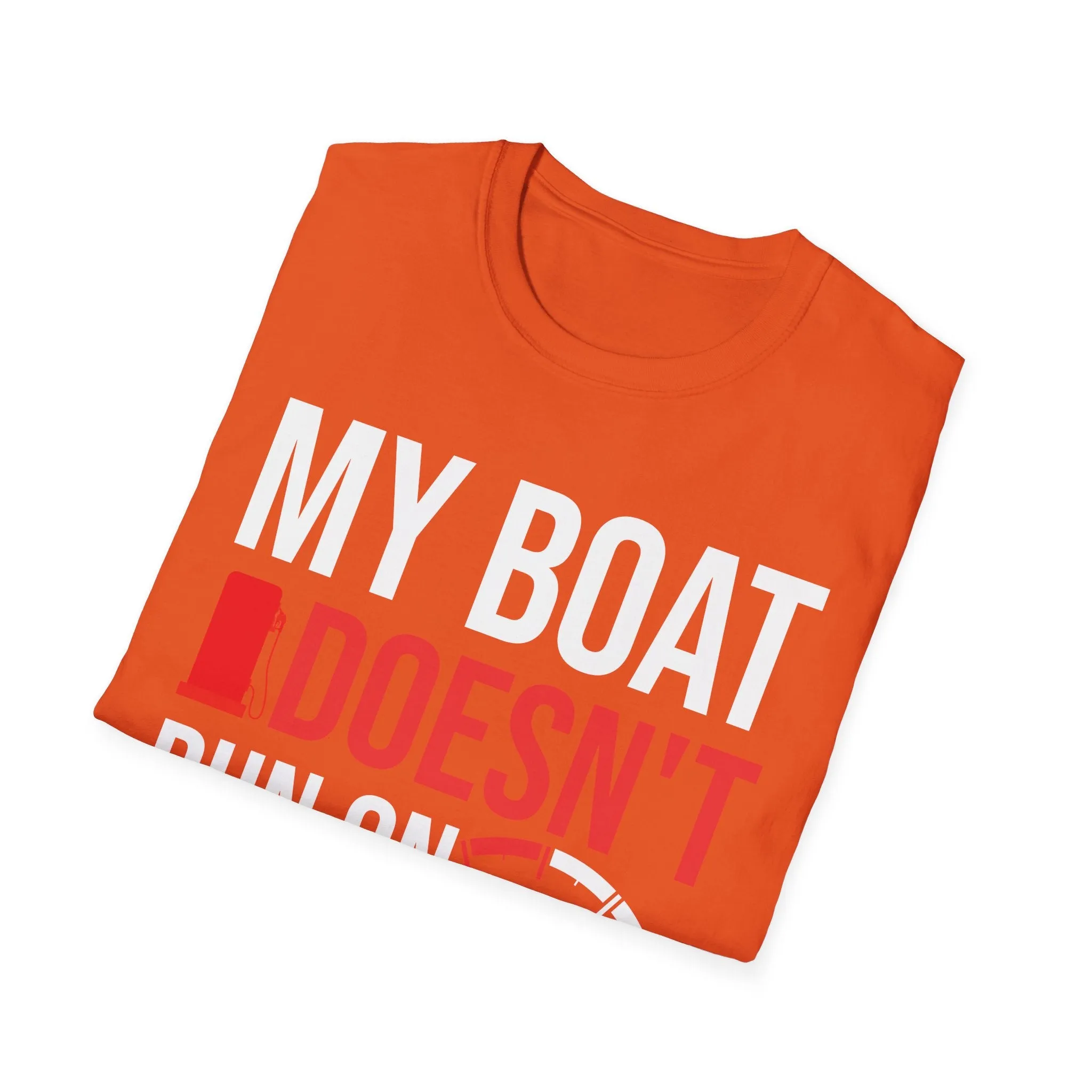 My Boat Doesn't Run on Thanks Funny Boating Vintage Sarcastic T-Shirt
