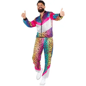 Neon Animal Shell Suit Adult Costume