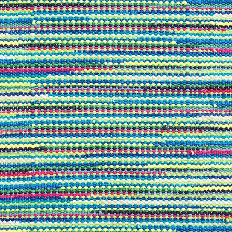 Neon Lights - Handwoven Rag Rug (22 x 31 inches)
