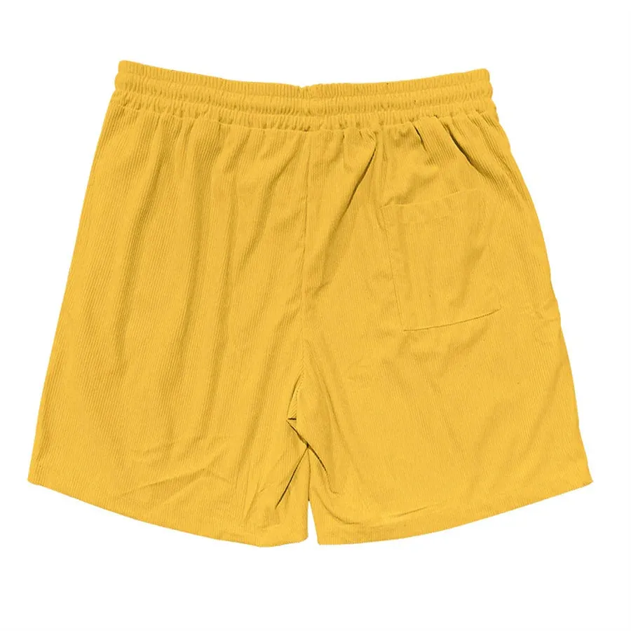 New 2025 Men Casual Corduroy Beach Shorts