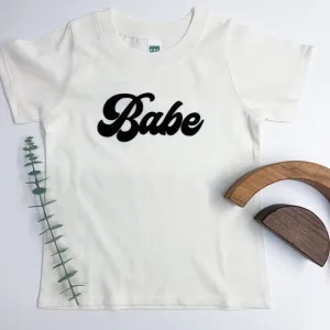 Organic Short Sleeve Tee: Babe