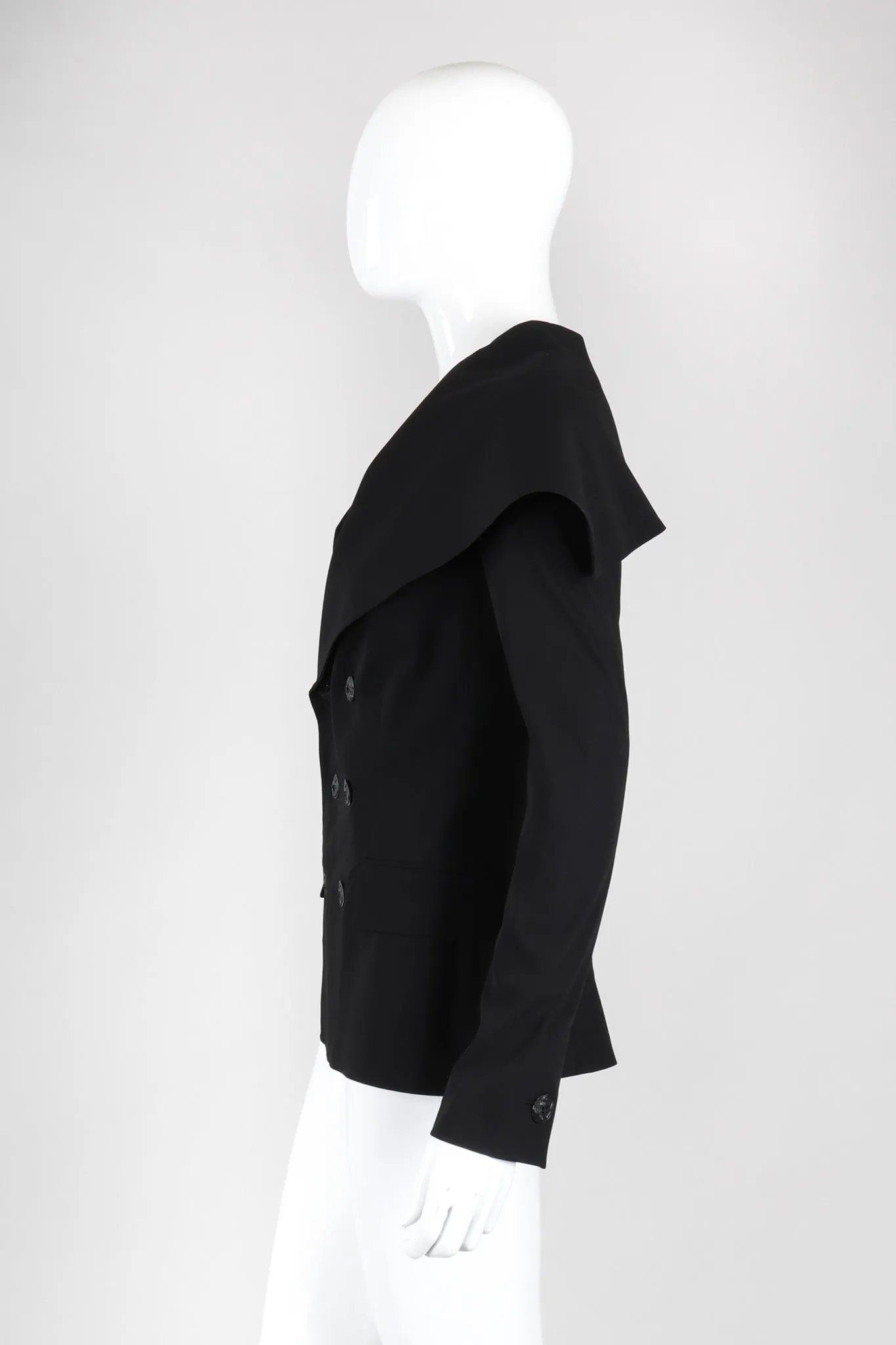 Oversized Lapel Sailor Jacket
