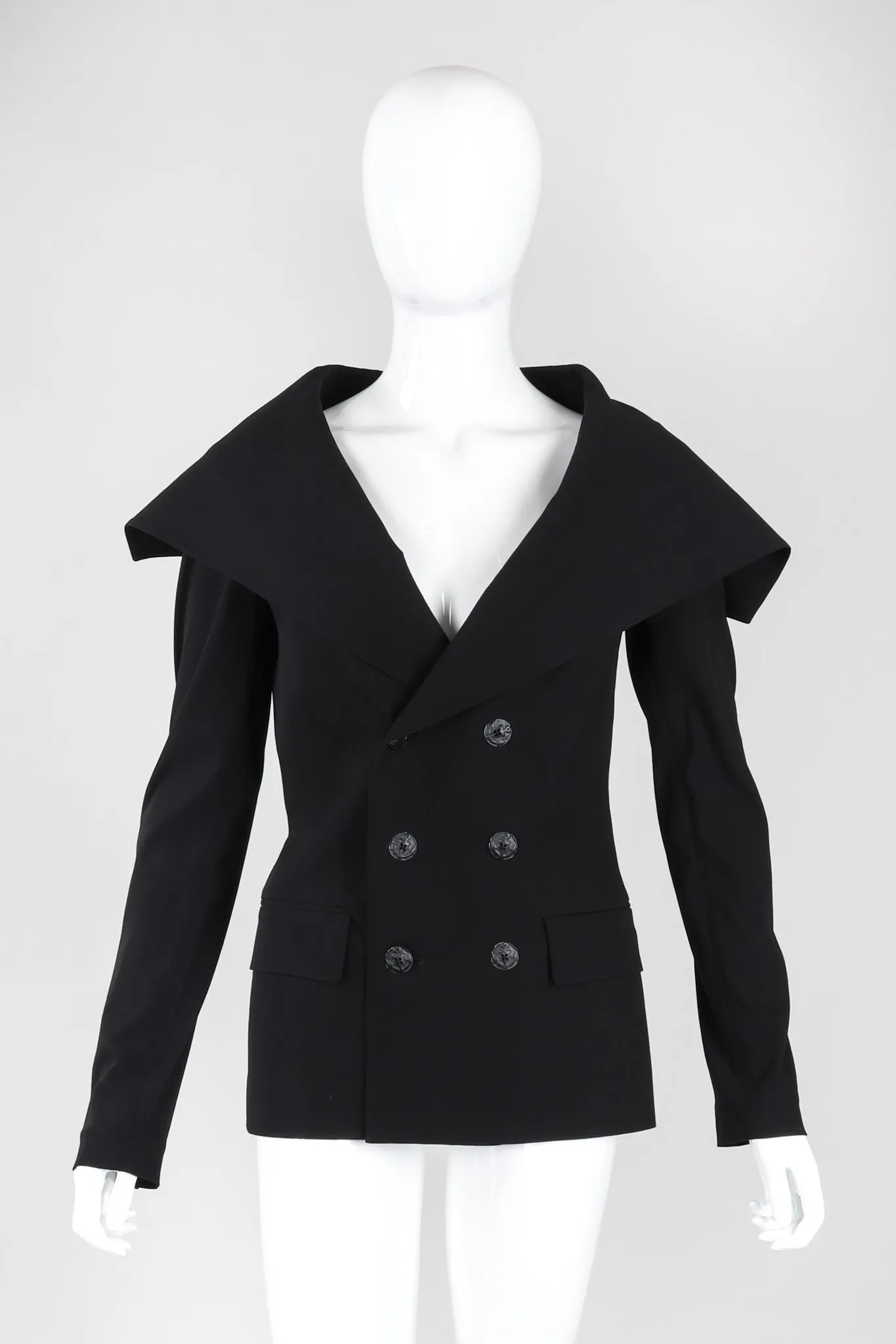 Oversized Lapel Sailor Jacket