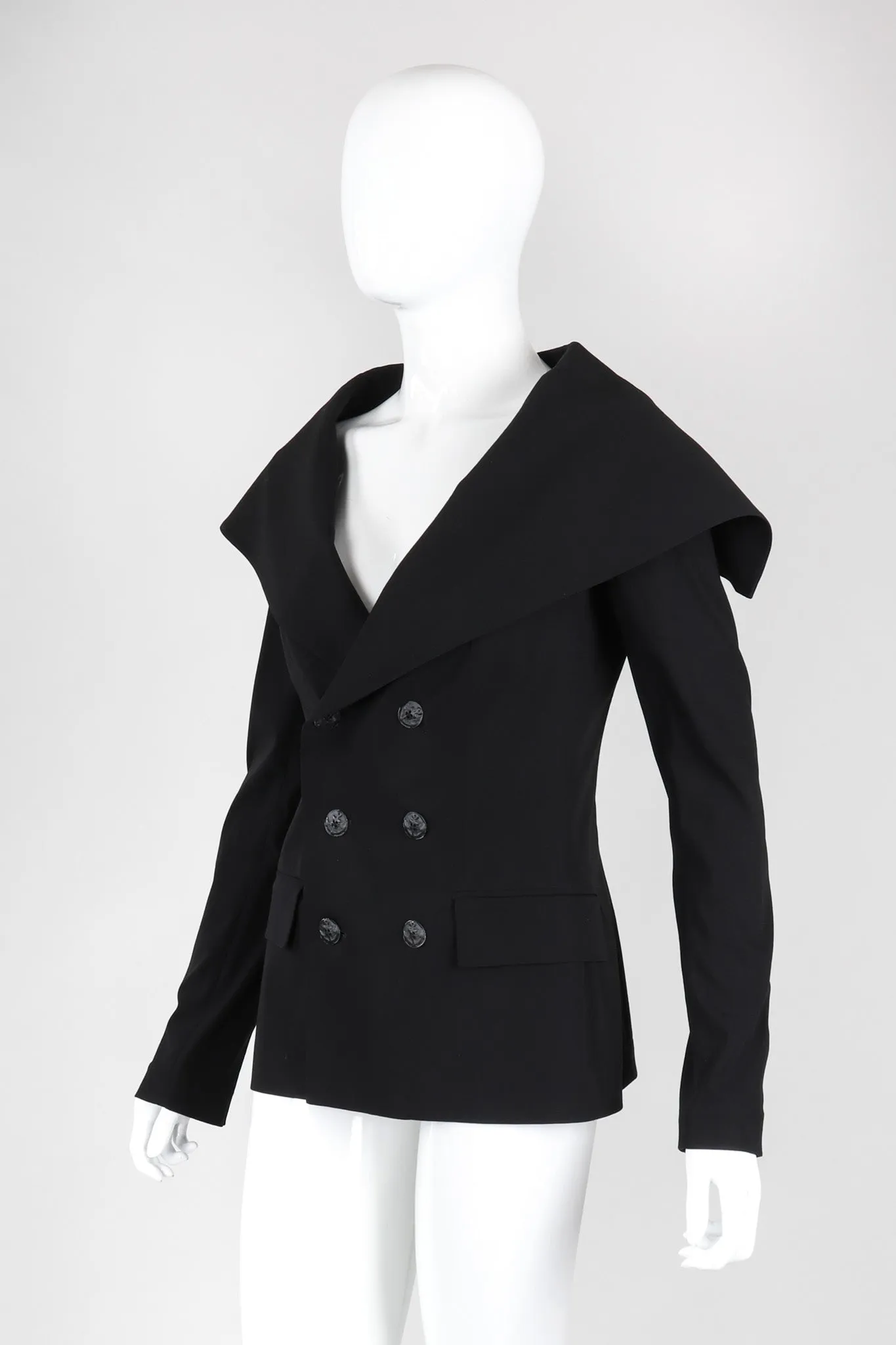 Oversized Lapel Sailor Jacket