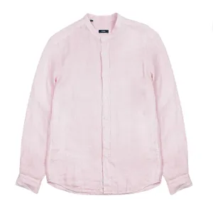 Palm Desert Pale Pink Linen Button Up