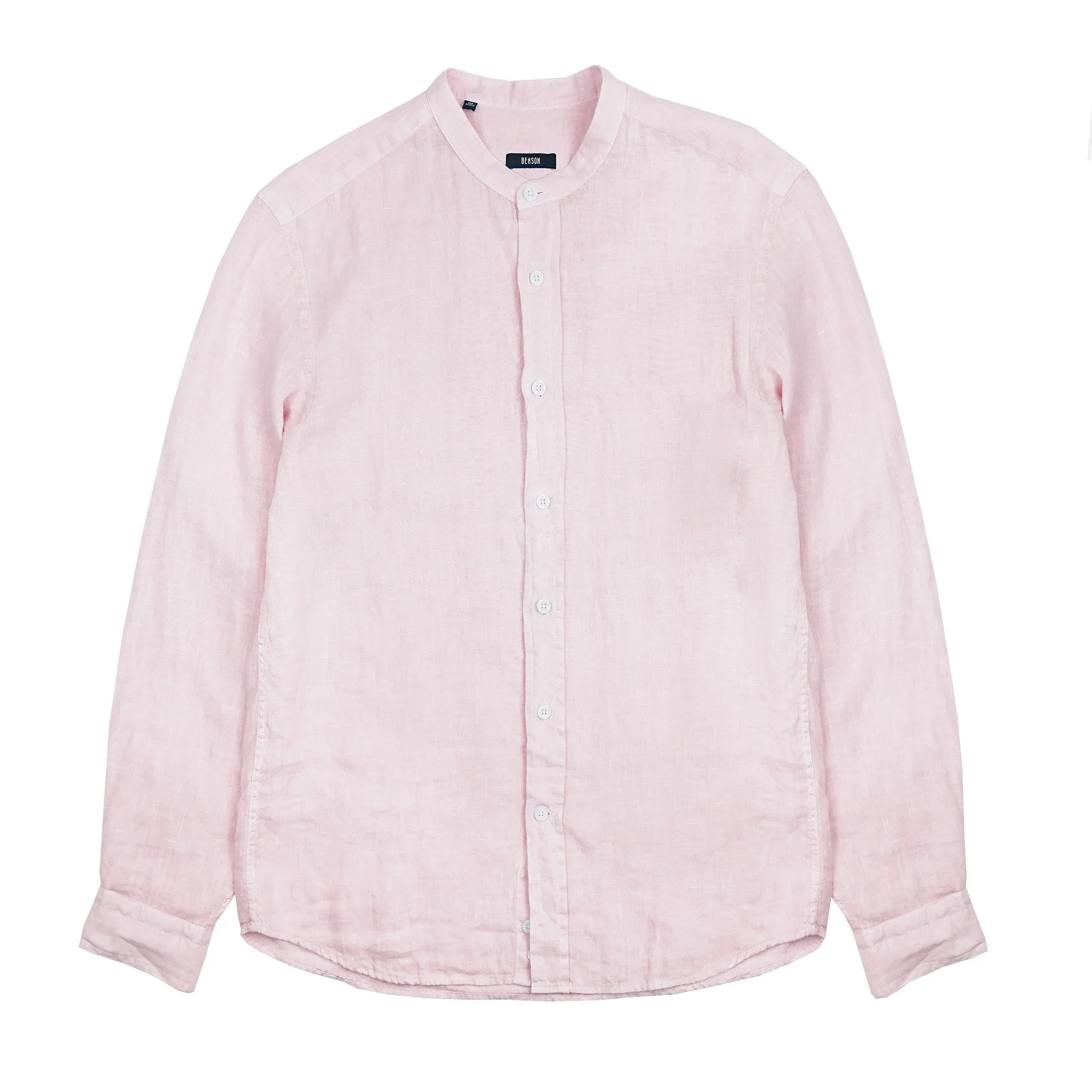 Palm Desert Pale Pink Linen Button Up
