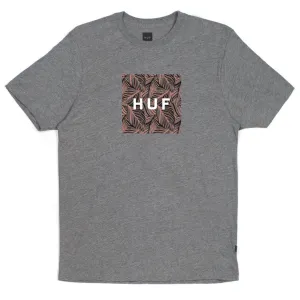 Palm Leaf Box Logo T-Shirt Grey Heather