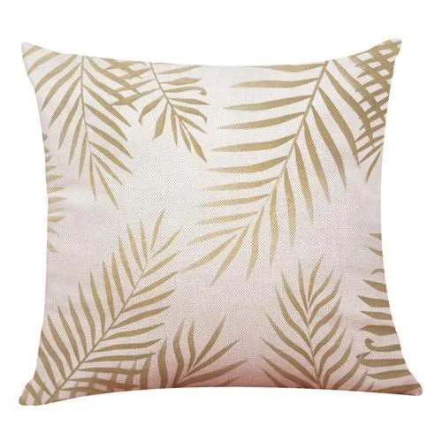 Palm Leaves Throw Pillow