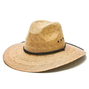 Palm Straw Hat w/Chin Cord