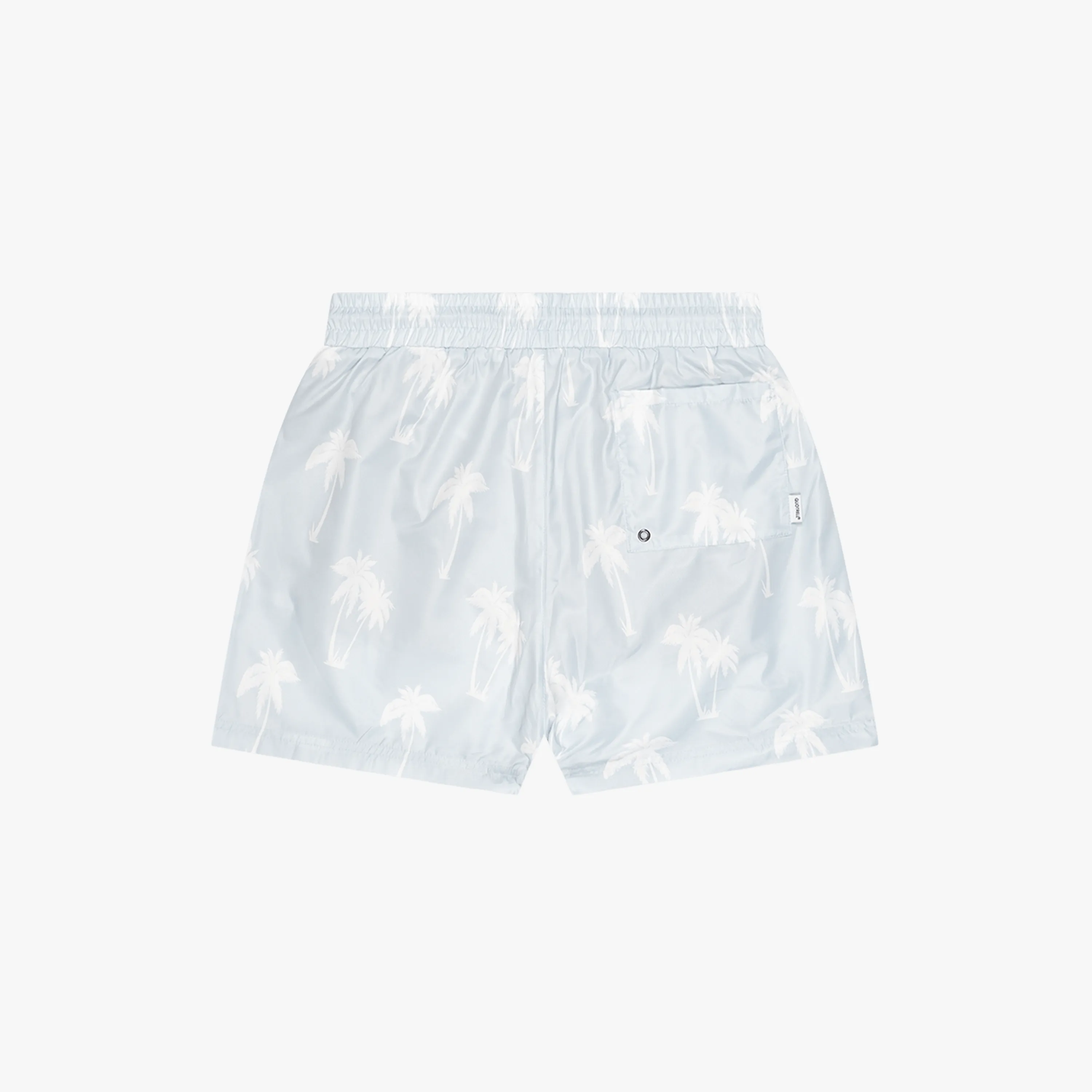 PALM SWIMSHORT | LIGHT BLUE/WHITE