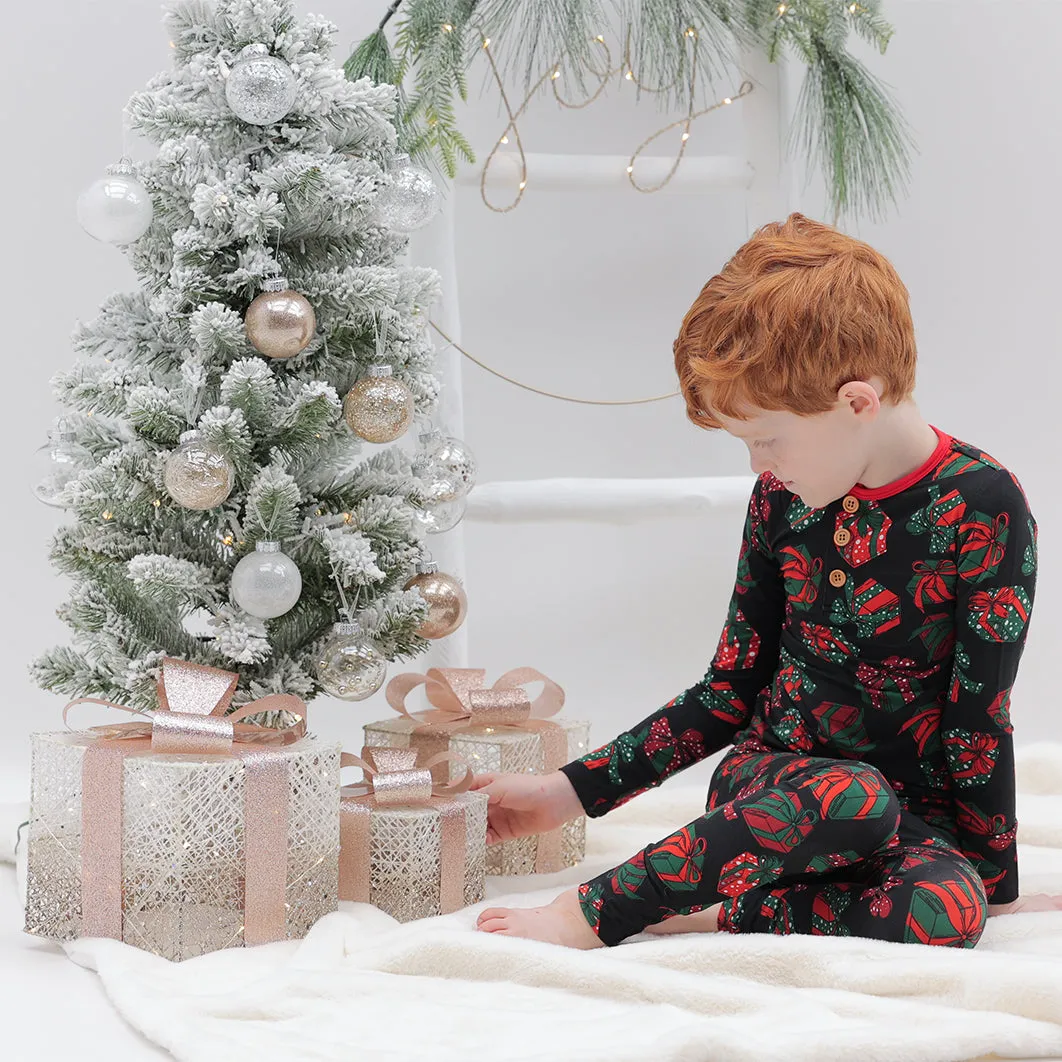 Payton's Presents Long Sleeve Henley Pajama Set