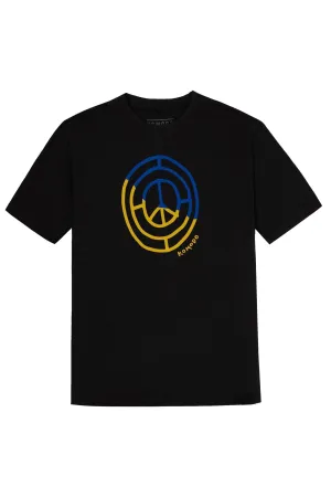 Peace 4 Ukraine Men's Organic Cotton T-Shirt | Black