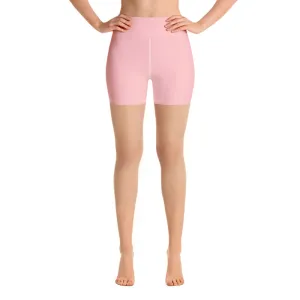 peachy high-waisted shorts