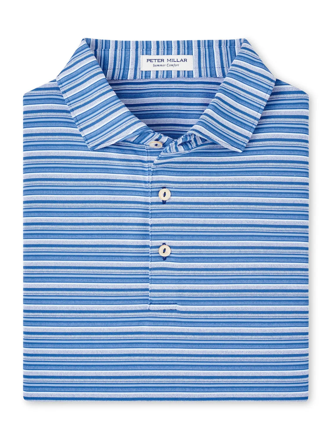 Peter Millar Men's Atrium Performance Jersey Polo Shirt - Sailor Blue