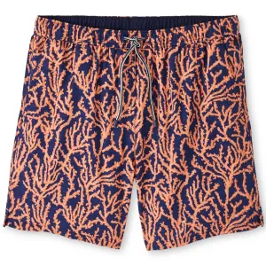 Peter Millar Mens Classic Fit 'GROW A SPINE' Swim Trunk - SAHARA