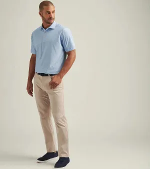 Peter Millar Men's Costa Geo Performance Mesh Polo Shirt - Sailor Blue