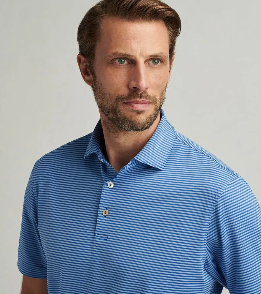 Peter Millar Men's Hales Performance Jersey Polo Shirt - Sailor Blue