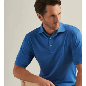 Peter Millar Men's Solid Performance Jersey Polo Shirt - Sailor Blue