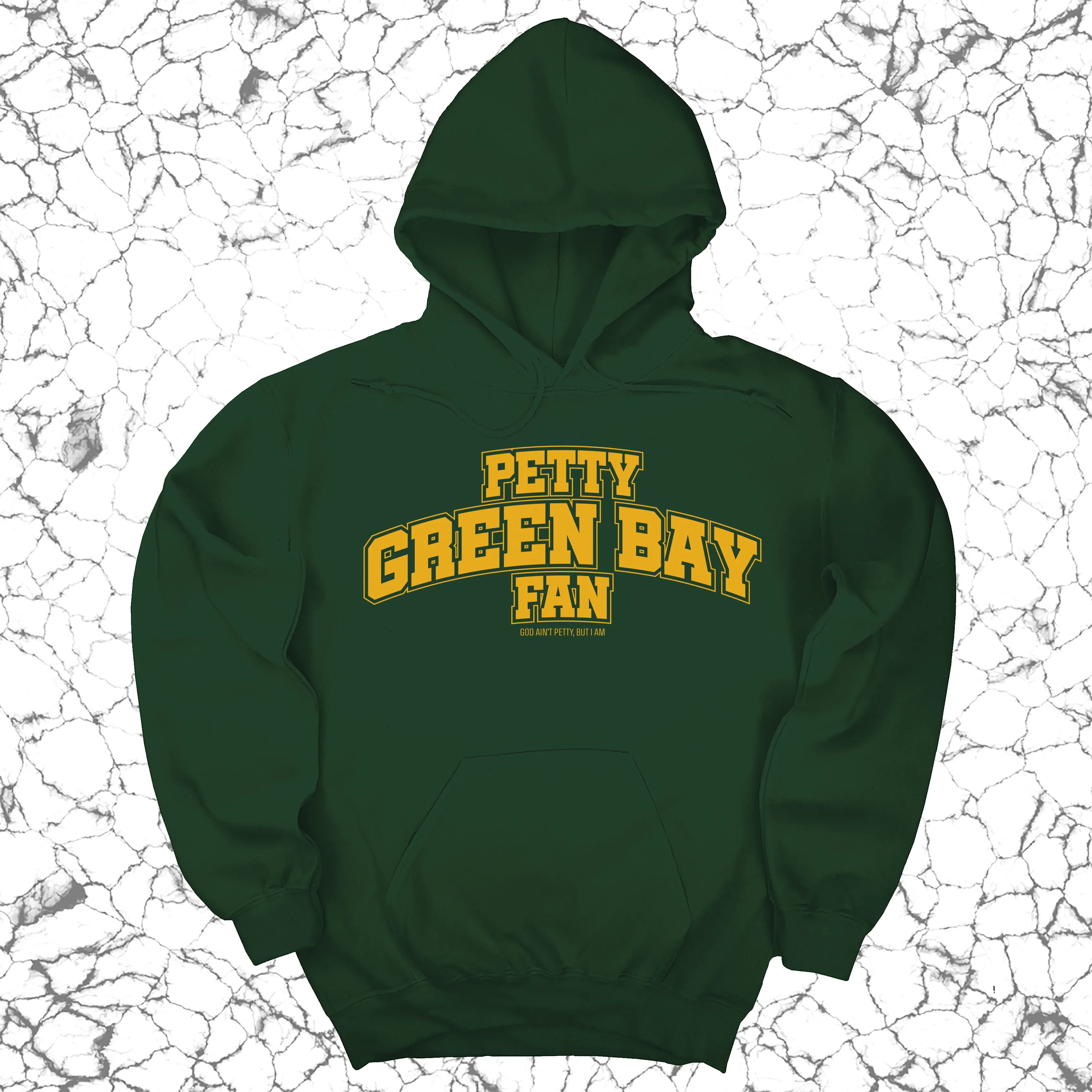 Petty Green Bay Fan Unisex Hoodie (Forest Green/Gold)