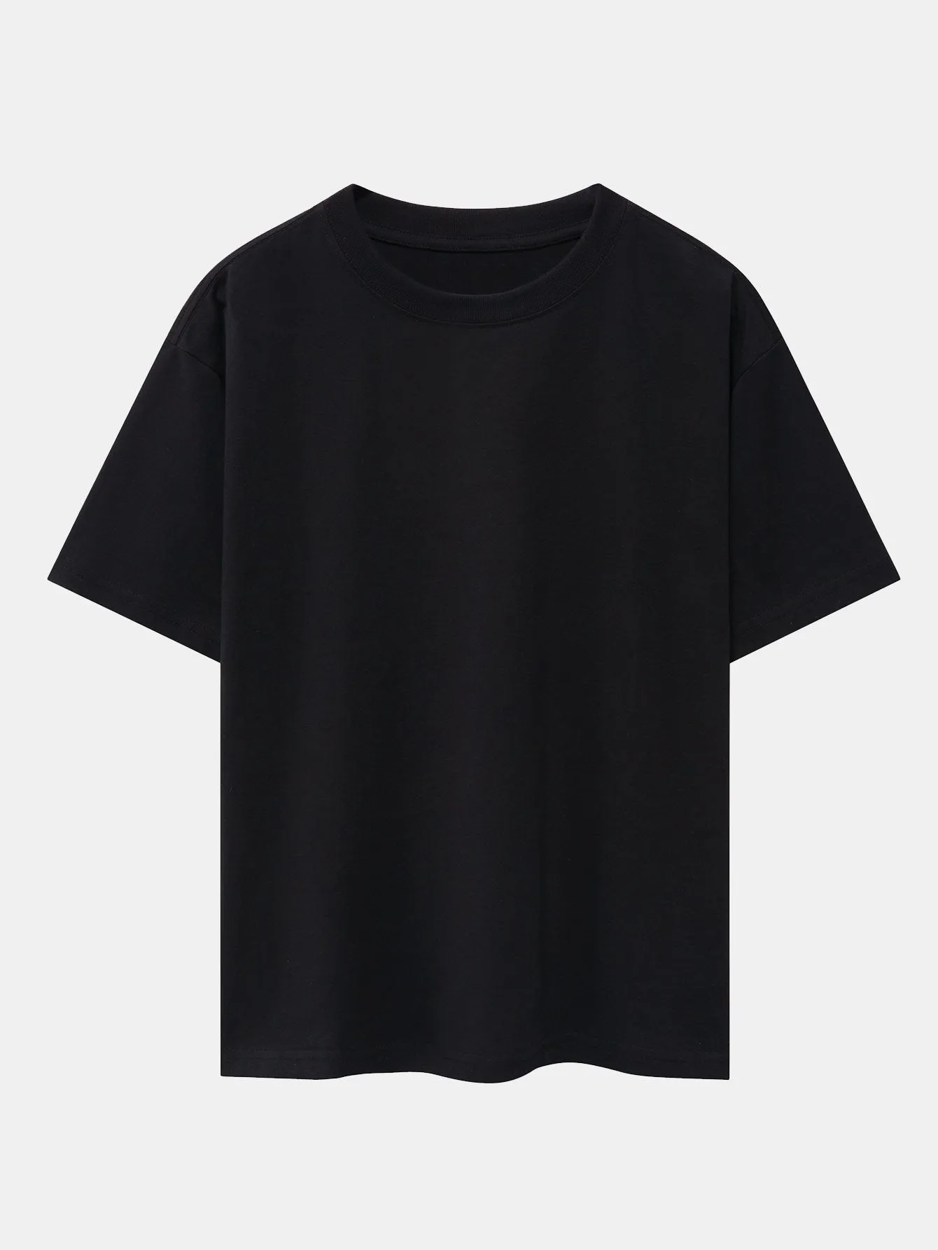 Platón® | Slogan Back Print Oversize T-Shirt & Corduroy Shorts