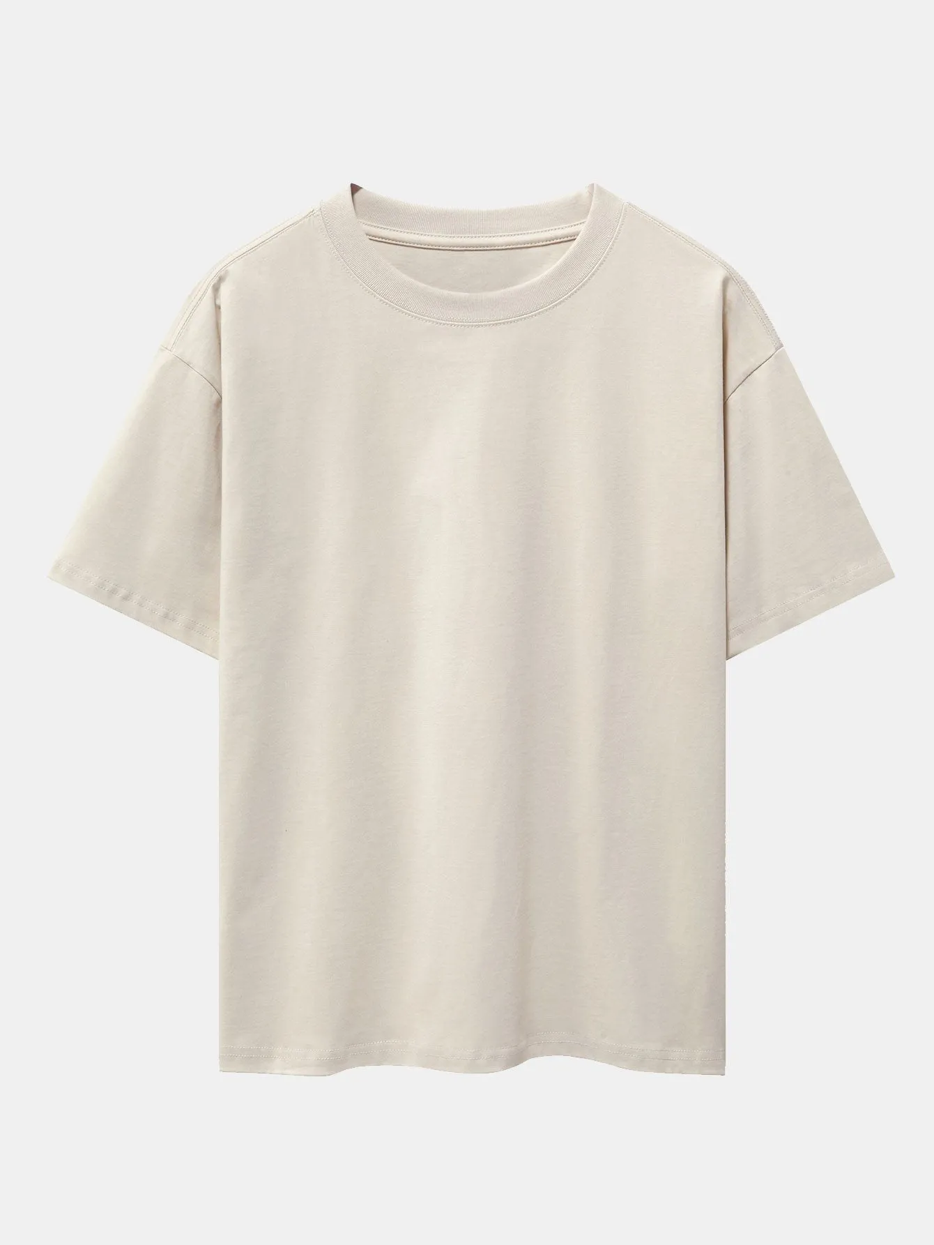 Platón® | Slogan Back Print Oversize T-Shirt & Corduroy Shorts