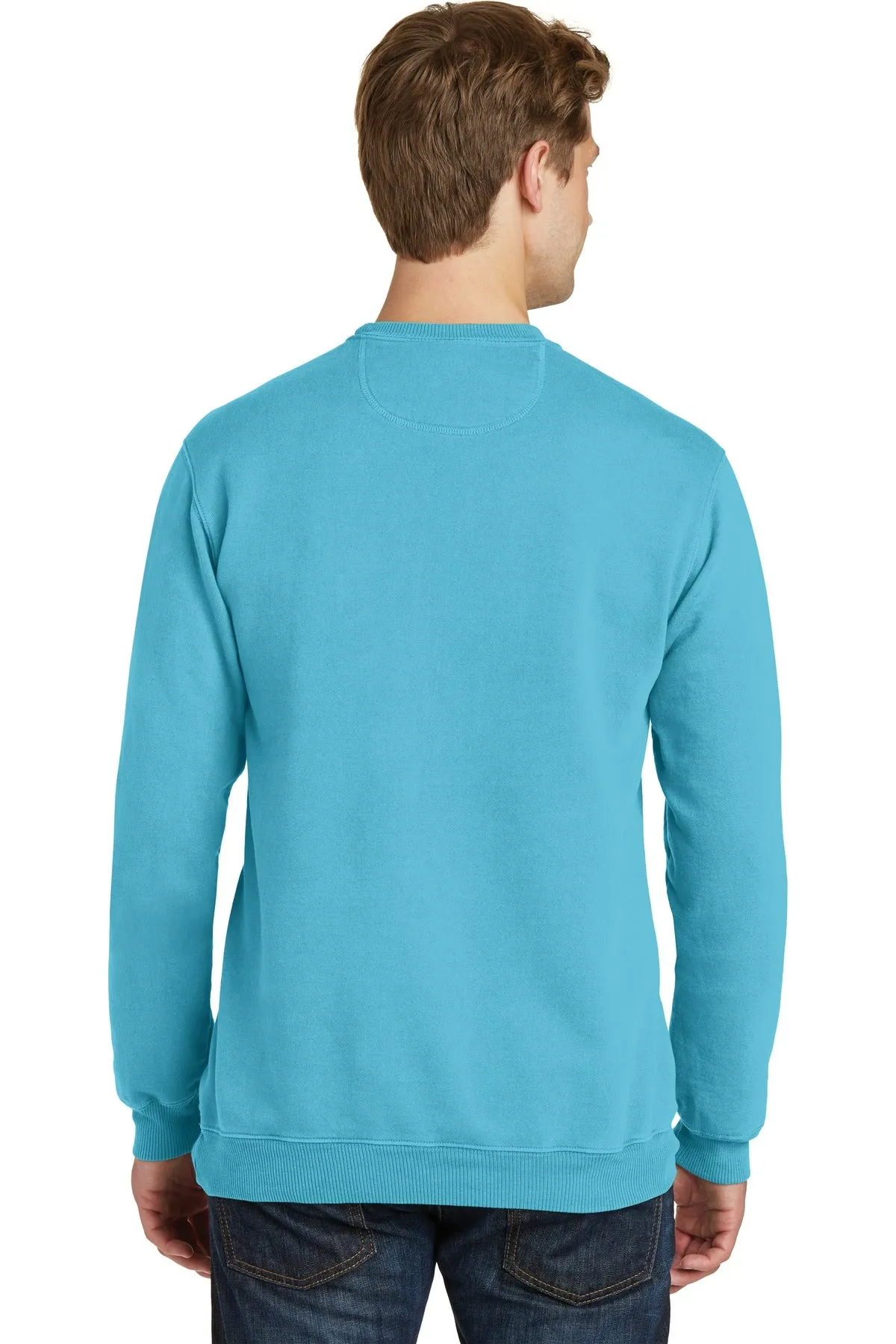 Port & Company Beach Wash Garment-Dyed Crewneck Sweatshirt PC098 Tidal Wave