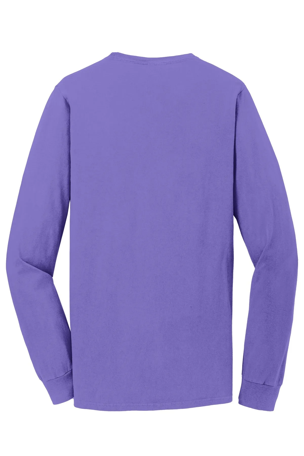 Port & Company Beach Wash Garment-Dyed Long Sleeve Tee PC099LS Amethyst