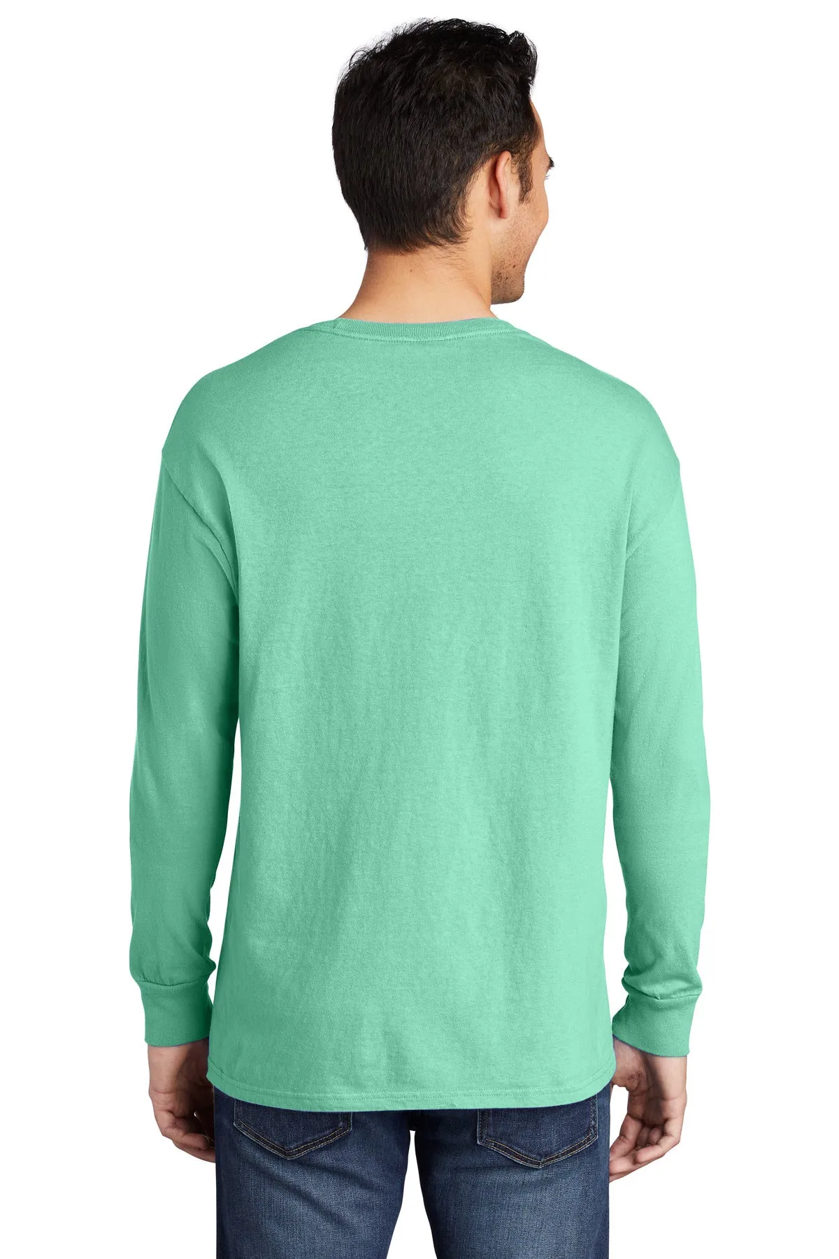 Port & Company Beach Wash Garment-Dyed Long Sleeve Tee PC099LS Jadeite