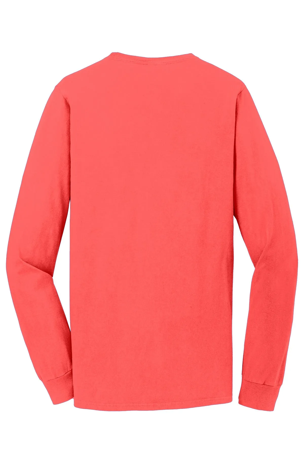 Port & Company Beach Wash Garment-Dyed Long Sleeve Tee PC099LS Poppy
