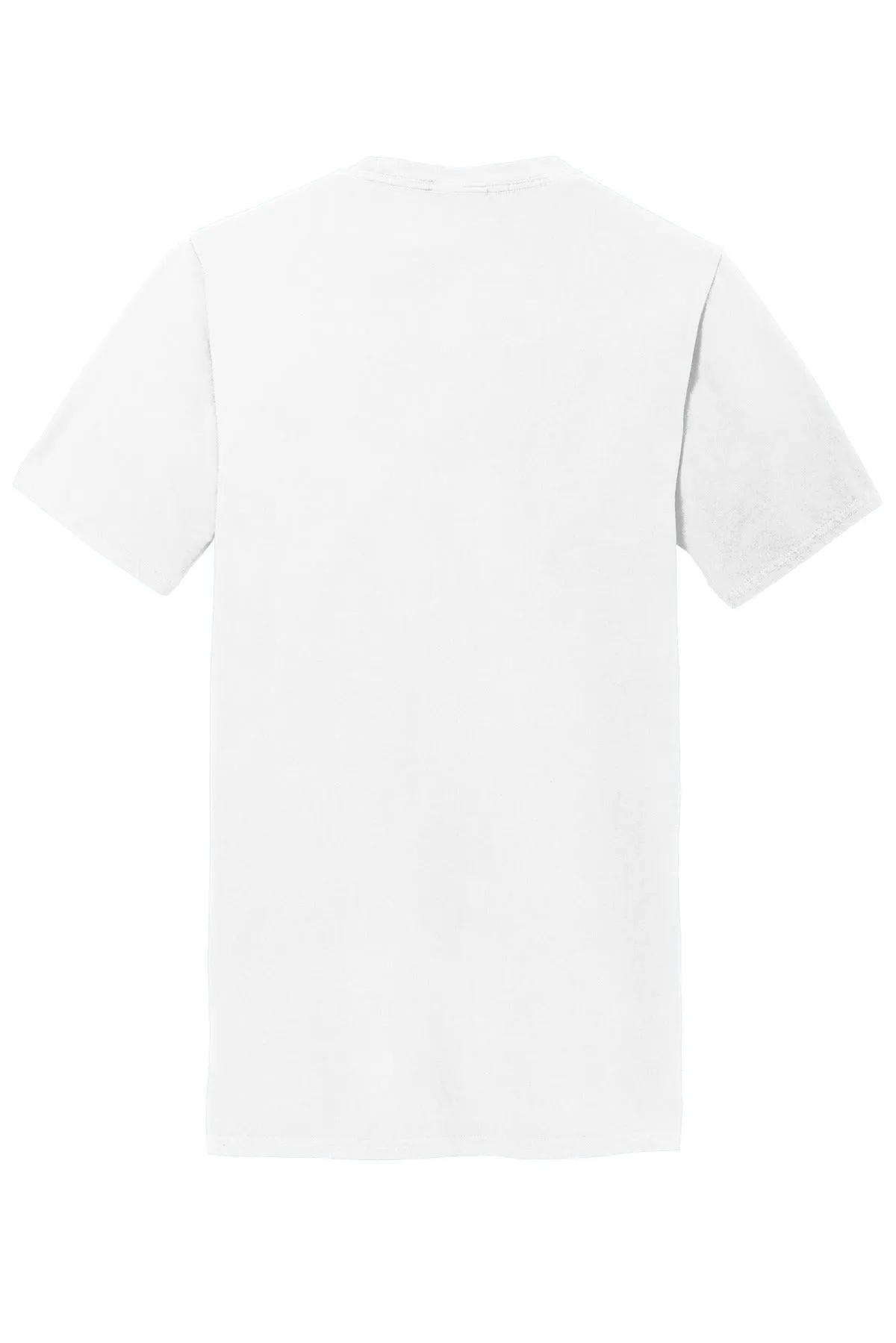 Port & Company Beach Wash Garment-Dyed Pocket Tee.  PC099P White