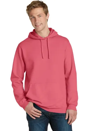 Port & Company Beach Wash Garment-Dyed Pullover Hooded Sweatshirt. PC098H Fruit Punch