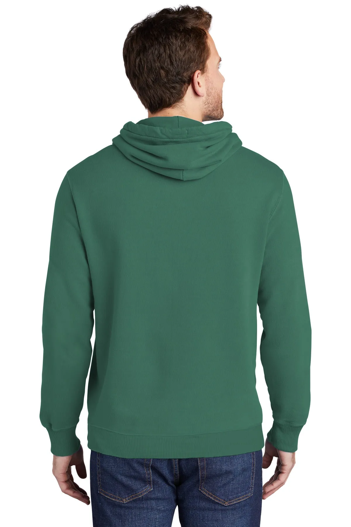 Port & Company Beach Wash Garment-Dyed Pullover Hooded Sweatshirt. PC098H Nordic Green