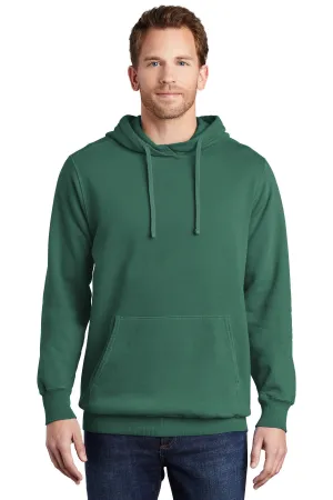 Port & Company Beach Wash Garment-Dyed Pullover Hooded Sweatshirt. PC098H Nordic Green