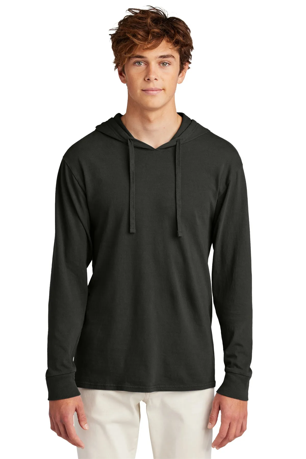 Port & Company Beach Wash Garment-Dyed Pullover Hooded Tee PC099H Black