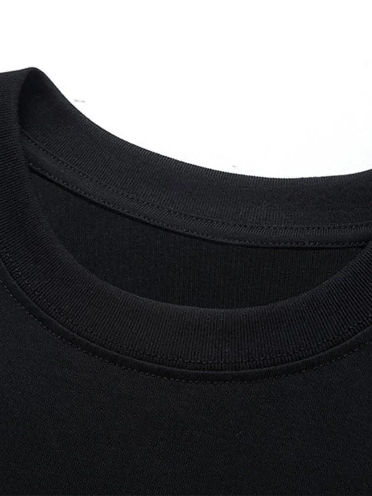 Primo® | Los Angeles Letter Print Drop Shoulder Oversize T-Shirt & Corduroy Shorts