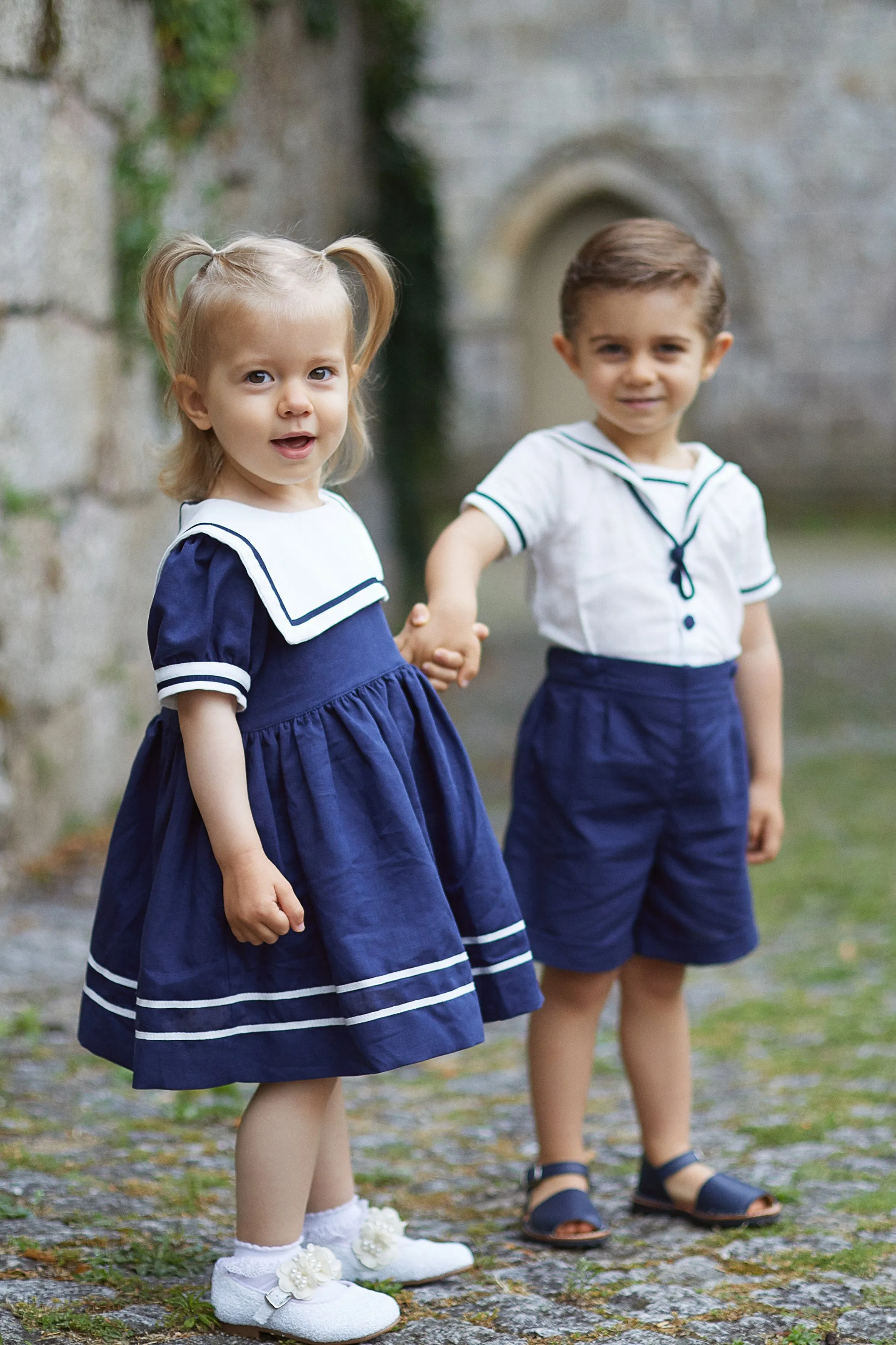 "Francis" Navy Sailor Shirt & Shorts