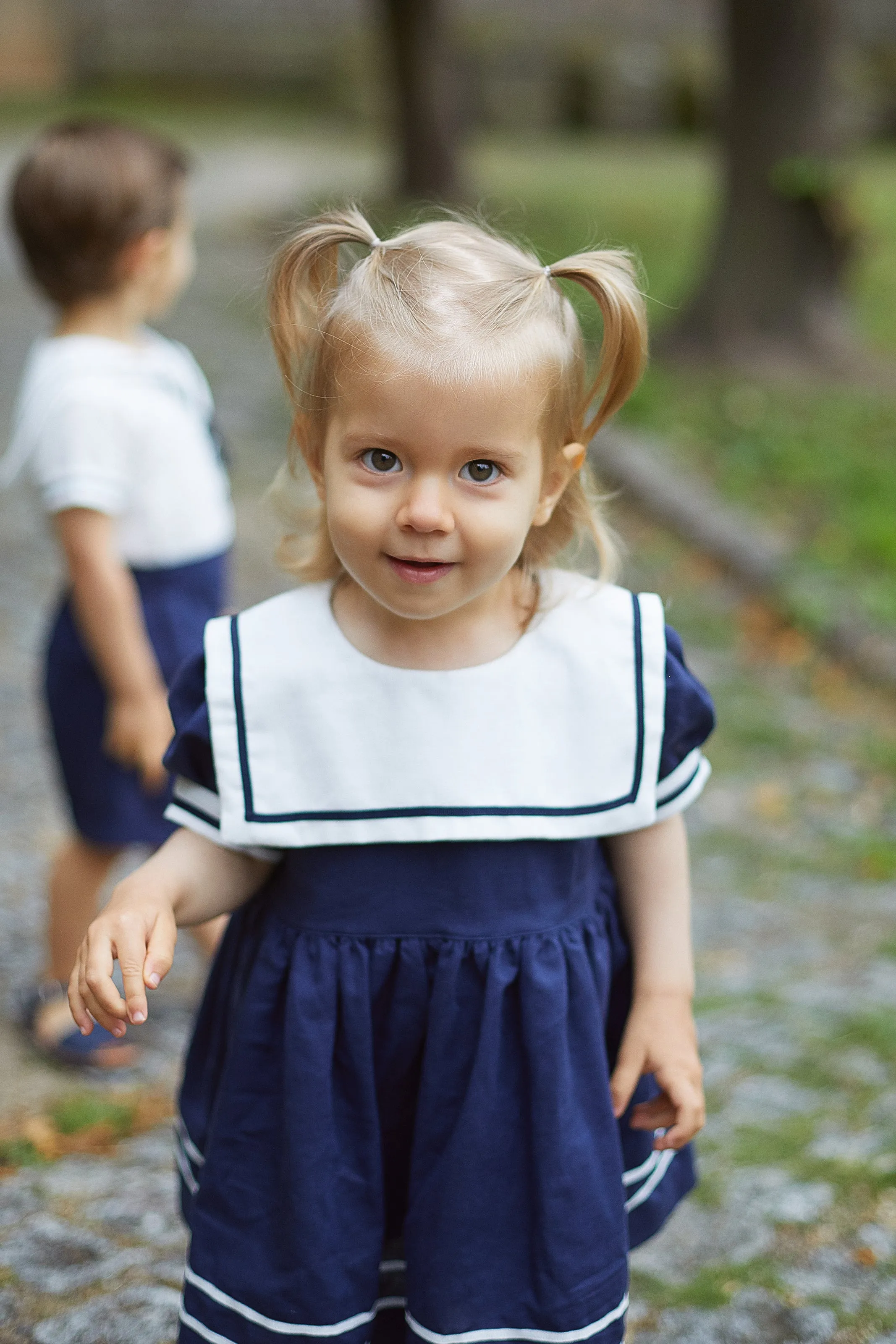 "Mira" Navy Sailor Dress