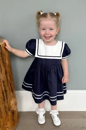 "Mira" Navy Sailor Dress